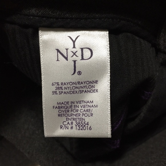 NYDJ Knit Stretch Pants Women’s 6P Gray (Inseam 26.5) Ponte Knit Rayon Blend - Picture 9 of 9